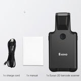 Eyoyo 2D Back Clip Bluetooth Barcode Scanner Work with Phone, Portable Barcode Reader with Bluetooth Function 1D 2D QR