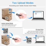 Eyoyo 1D, 2D & QR Codes Bluetooth Mini Barcode Scanner with USB Wired/Bluetooth/ 2.4G Wireless